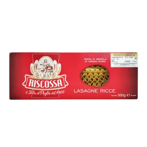 [6108-DR] PASTA, Lasagna, Di Grano Duro, Riscossa, 1.1 lb 