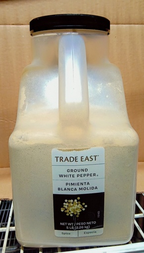 [8118-US] PEPPER, Ground, White, Trade East, 5 lb