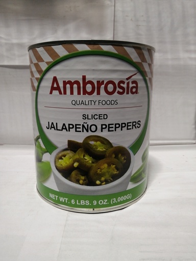 [5085-US] SAUCE, Jalapeno Peppers, slices, Ambrosia, 6 lb 
