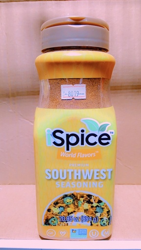 [8019-US] SOUTHWEST, SEASONING, Blend, Premium, Ispice, World Flavours, 6-20.95 oz
