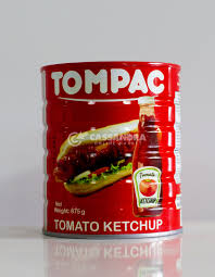 [7187-LC] TOMATO, Ketchup, Tompack, Can,  12- 875 gr