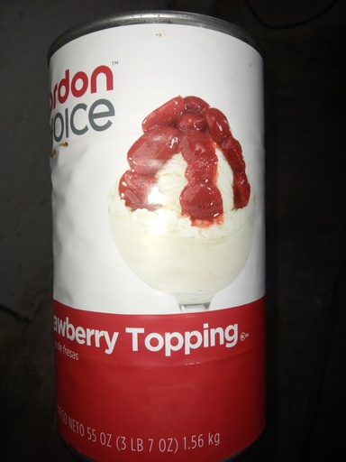 [7418-US] TOPPING, Strawberry, Gordon Choice, 55 oz