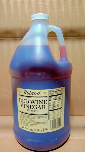 [7161-US] VINEGAR, Red Wine, Roland, 4-1 gal