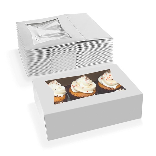 [9951-US] BOX, Cake, White, # 24003, Carton, 8"x5.75x2.5", Southern Champion Tray 200 ct /-cs