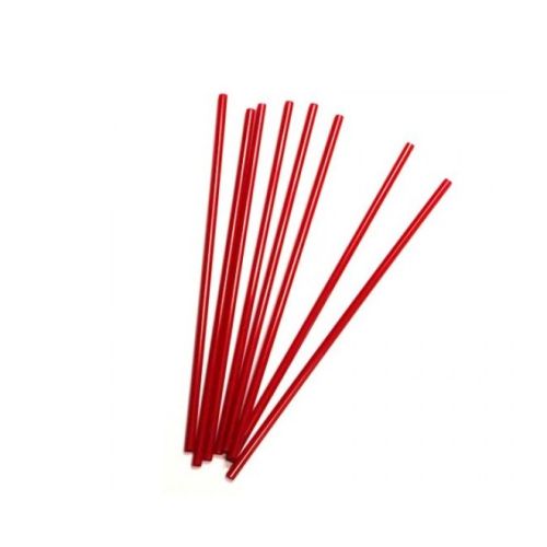 [10139-US] STRAW, 5", Plastic, Red, MiniStirrer, Cardinal, 1000 ct 