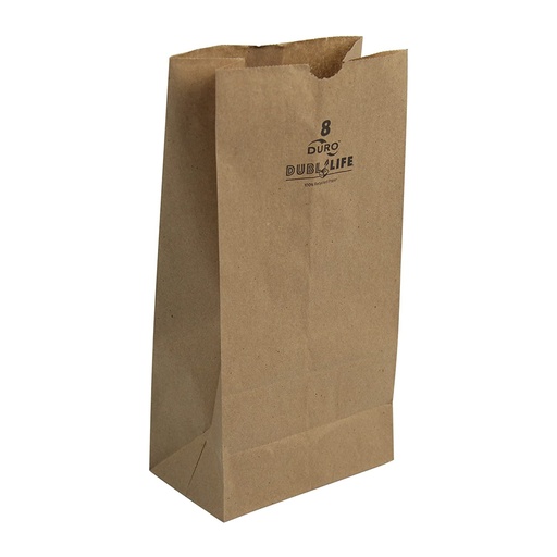 [9055-US] BAG, Paper, Kraft, #8, Premium, 500 ct /-cs