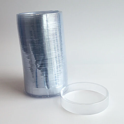 [9615-us] PVC, SHRINK, Preform, Round, Clear,With,    Blue, Tint, 125mmlx25+5mmx0.05mm, 5MP ct  