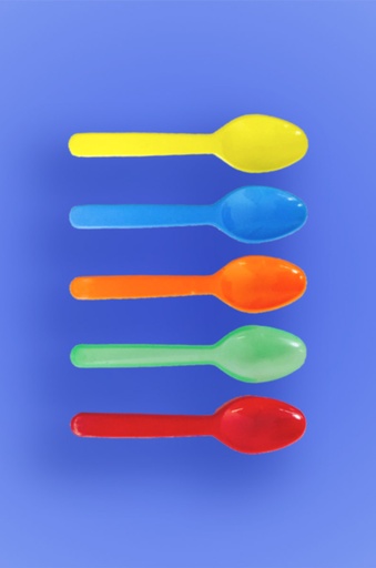 [9506-LC] SPOON, Multicolor,Taster, Ice, Cream, Froyo, 1000 ct   