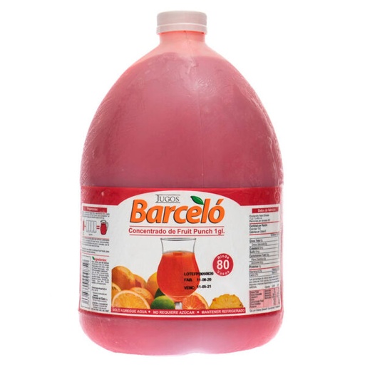 [2145-DR] JUICE, Fruit, Punch, Concentrate, Barcelo, 128 oz