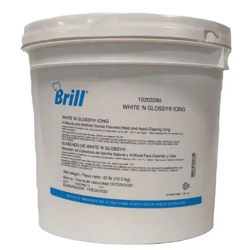 [7454-US] PASTE, White, N' Glossy, Icing, Brill, 43 lb