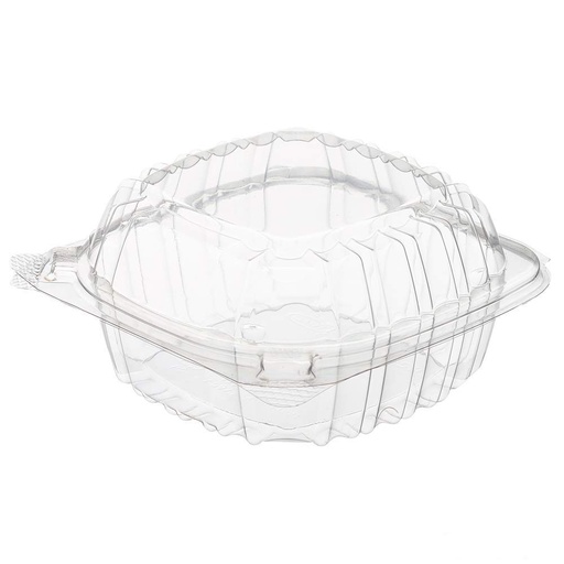 [9326-DR] TO GO, Cont., PC-57, Plastic, Clear, Bandeja, Hinged-Lid, Plastifar, 500 ct /-cs