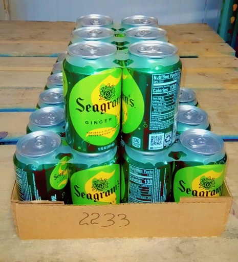 [2233-US] GINGER ALE, Soda, Seagram's, Can, 24-12 oz, 