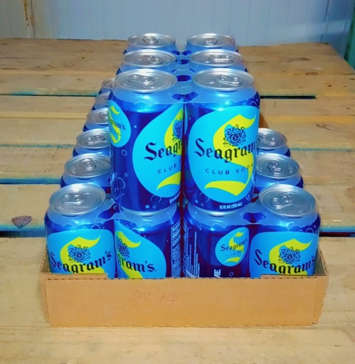 [2234-US] CLUB SODA, Seagram's, 12 oz, 24 Can/cs  