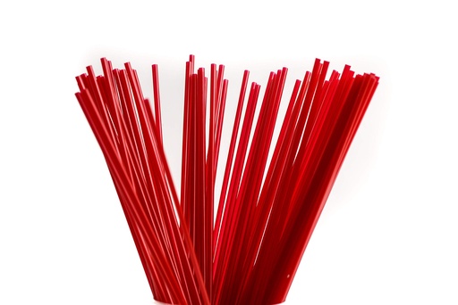 [9653-US] STRAW, 5 3/4'', Plastic, Red, Coffee Stirrer, Victoria Bay, 10-1000 ct 