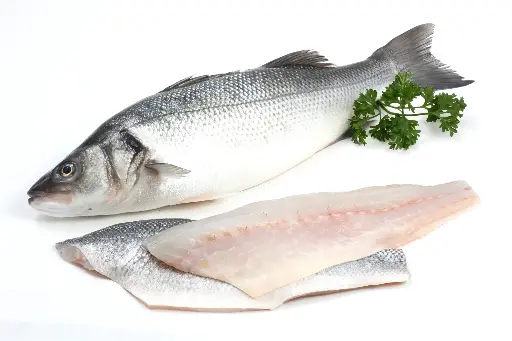 [4769-DR] FISH, Seabass, Whole, Fresh, Branzino, lb 