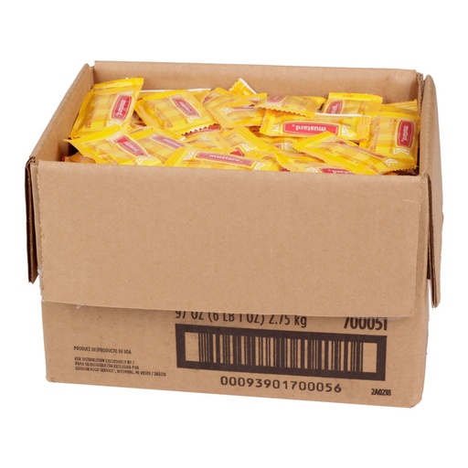 [7021-US] MUSTARD, To Go, Yellow, Choice, Gordon, 97 oz, 500 ct /-cs 
