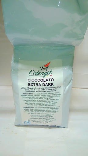 [7513-DR] CIOCCOLATO, Dark, Extra, L'ideagel, 6-1.6 kg
