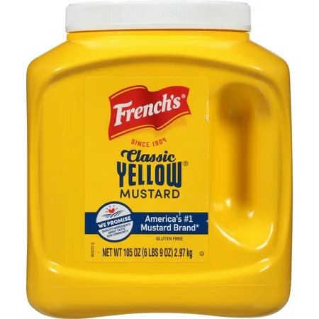 [7296-DR] MUSTARD, Yellow, French's, 4-105 oz