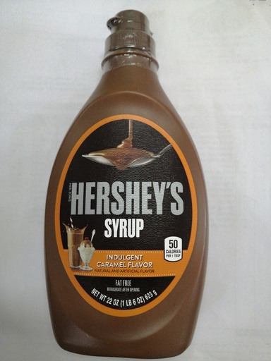 [3205-US] SYRUP, Chocolate, Caramel Flavor, Hershey's, 22 oz 