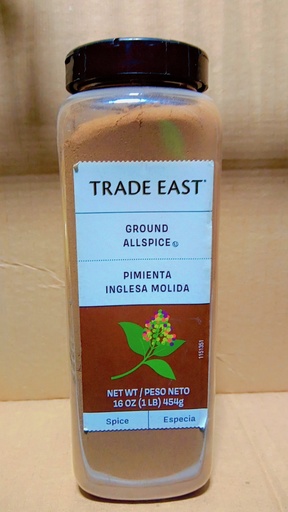 [8090-US] ALLSPICE, Ground, Molida, Spice, Trade East, 6-16 oz 
