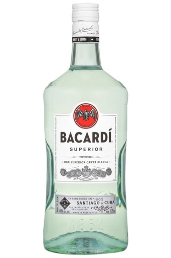 [1453-US] BACARDI, Rhum White, Superior, 1.75 lt