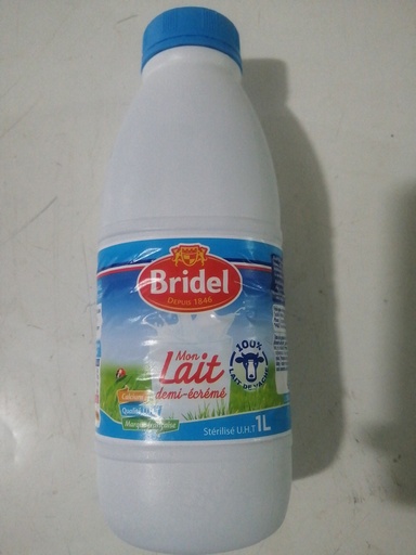 [3102-LC] MILK, Demi Ecreme,  Bridel, 12-1L