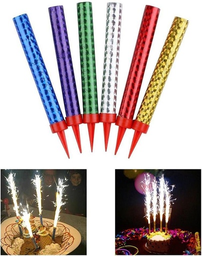 [100121-LC] CANDLE, Birthday, 4 ct     