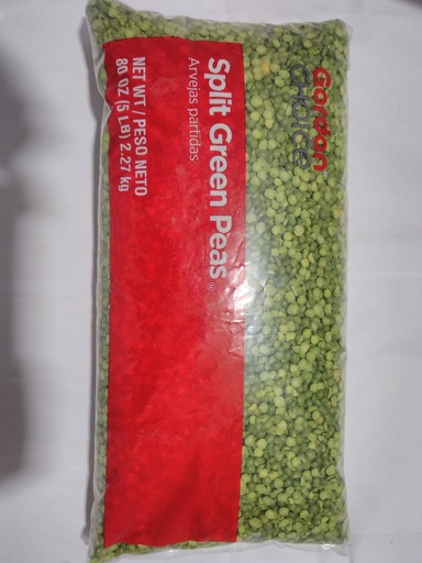 [5157-US] PEAS, Green, Split, Gordon Choice, 6-5 lb 