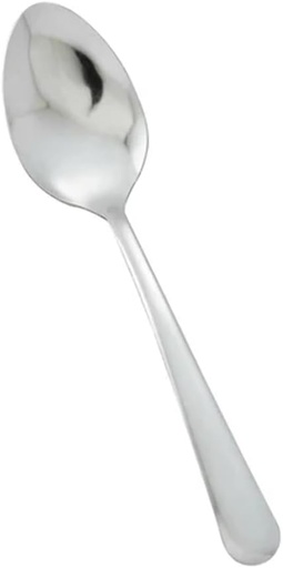 SPOONS, Bouillon, Dots, 12 Pieces, 18-0, Stainless Steel Silver