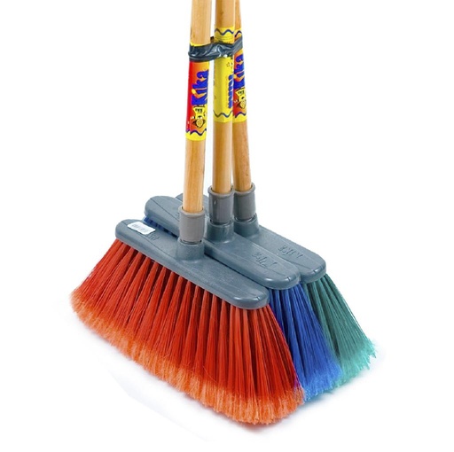 [9782-LC] CLEANING, Broom, With Wood, Balai, klin'n National, 1ct