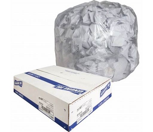 [9052-US] CAN LINERS, White, 33 gal, R3340N16, Victoria Bay, 250 ct /-cs