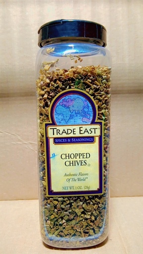 [8459-US] CHIVES, Chopped, Trade East, 6-1 oz 