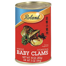 [4663-US] CLAMS, Baby, Whole Vongole, Roland, 10 oz