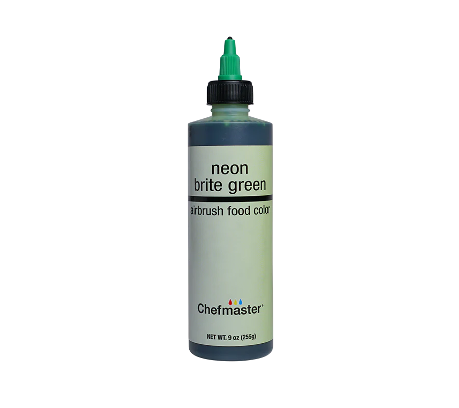 [7771-US] FOOD COLOR, Neon, Brite, Green, Airbrush, Chef Master, 9 oz